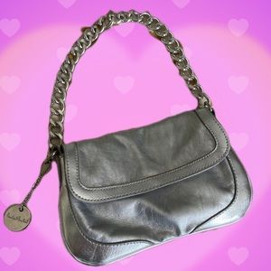 Y2K Early 2000’s Metallic Silver Micro Purse